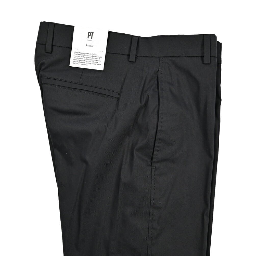 SALE｜PT TORINO Active "EPSILON" ストレッチコットン ノータックテーパードパンツ (裾ジップ)｜423494 - 46｜GUARDAROBA MILANO OFFICIAL STORE