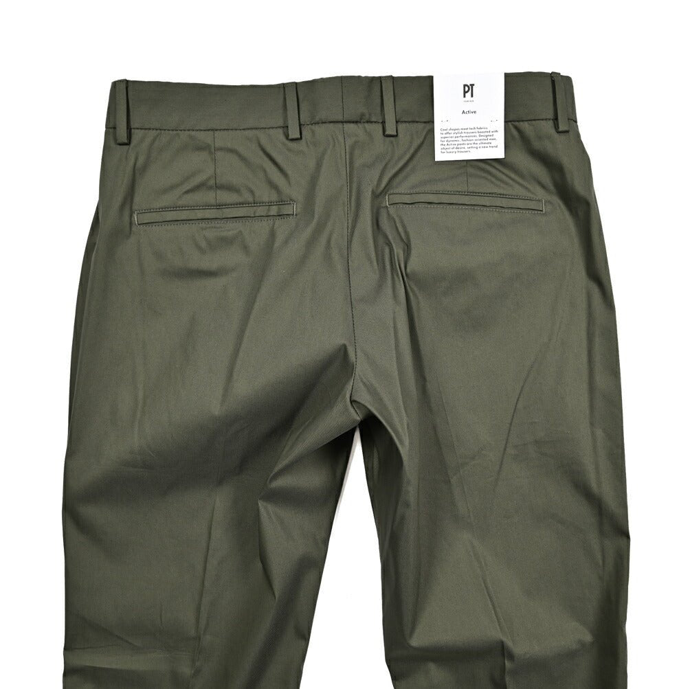SALE｜PT TORINO Active "EPSILON" ストレッチコットン ノータックテーパードパンツ (反射板付き)｜423600｜GUARDAROBA MILANO OFFICIAL STORE