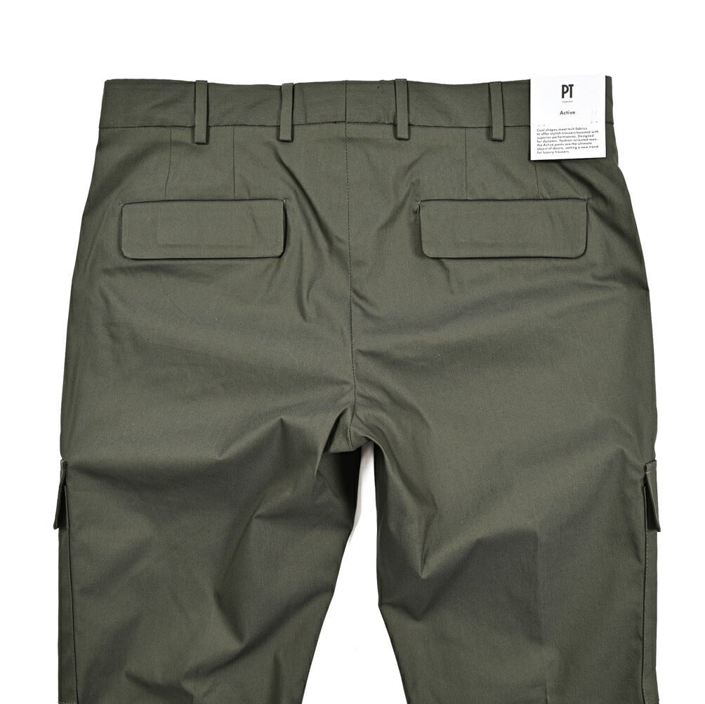 SALE｜PT TORINO Active "LAMDA" ストレッチコットン ノータックカーゴパンツ｜423140 - 46｜GUARDAROBA MILANO OFFICIAL STORE