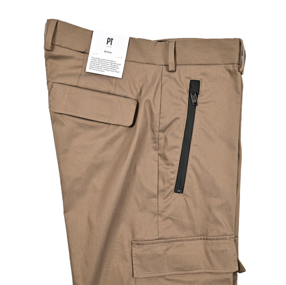 SALE｜PT TORINO Active "LAMDA" ストレッチコットン ノータックカーゴパンツ｜423160 - 48｜GUARDAROBA MILANO OFFICIAL STORE