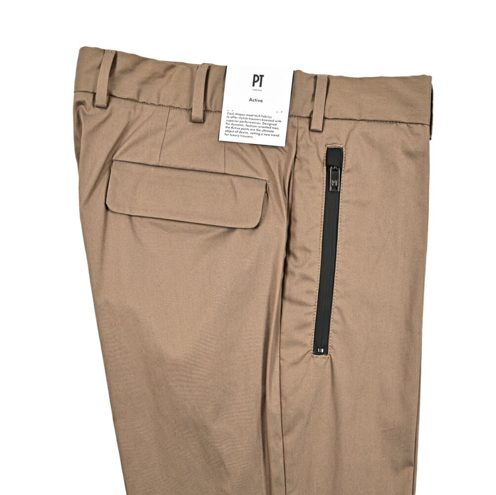 SALE｜PT TORINO Active "LAMDA" ストレッチコットン ノータックパンツ｜423275 - 48｜GUARDAROBA MILANO OFFICIAL STORE