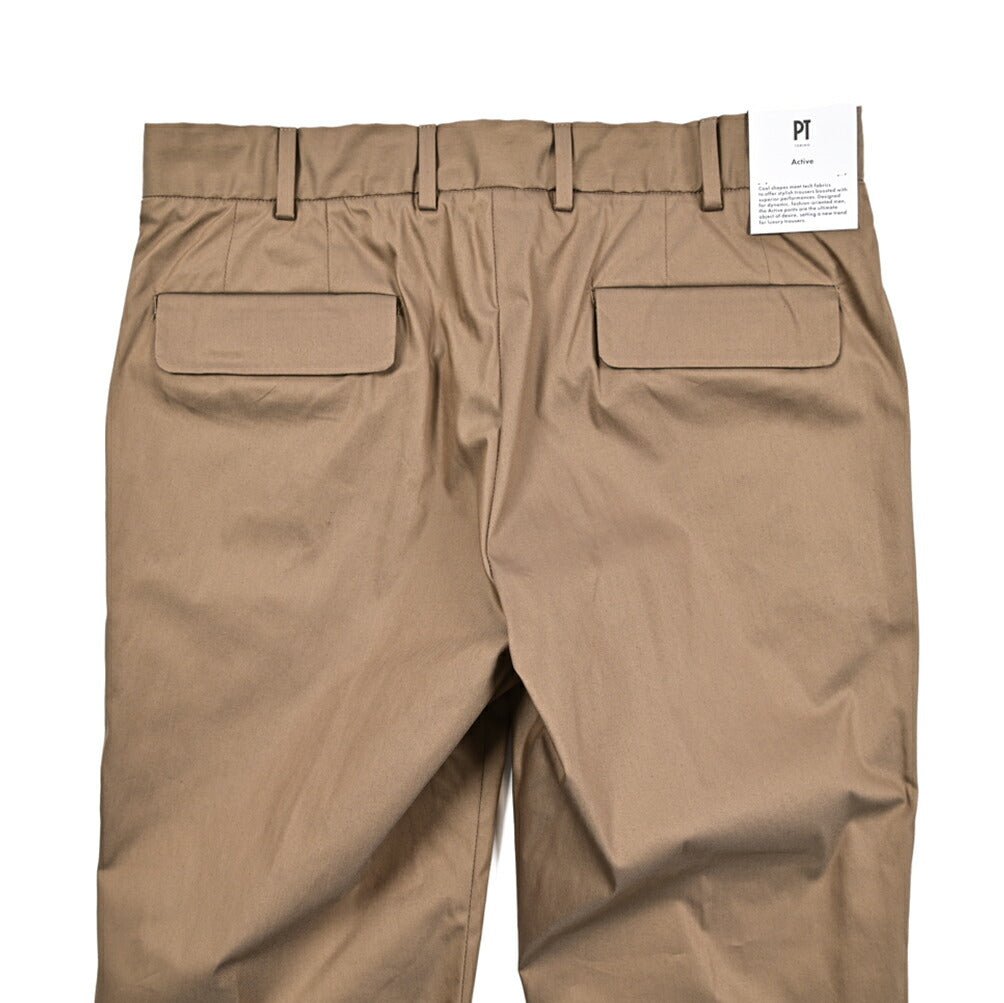 SALE｜PT TORINO Active "LAMDA" ストレッチコットン ノータックパンツ｜423275 - 48｜GUARDAROBA MILANO OFFICIAL STORE
