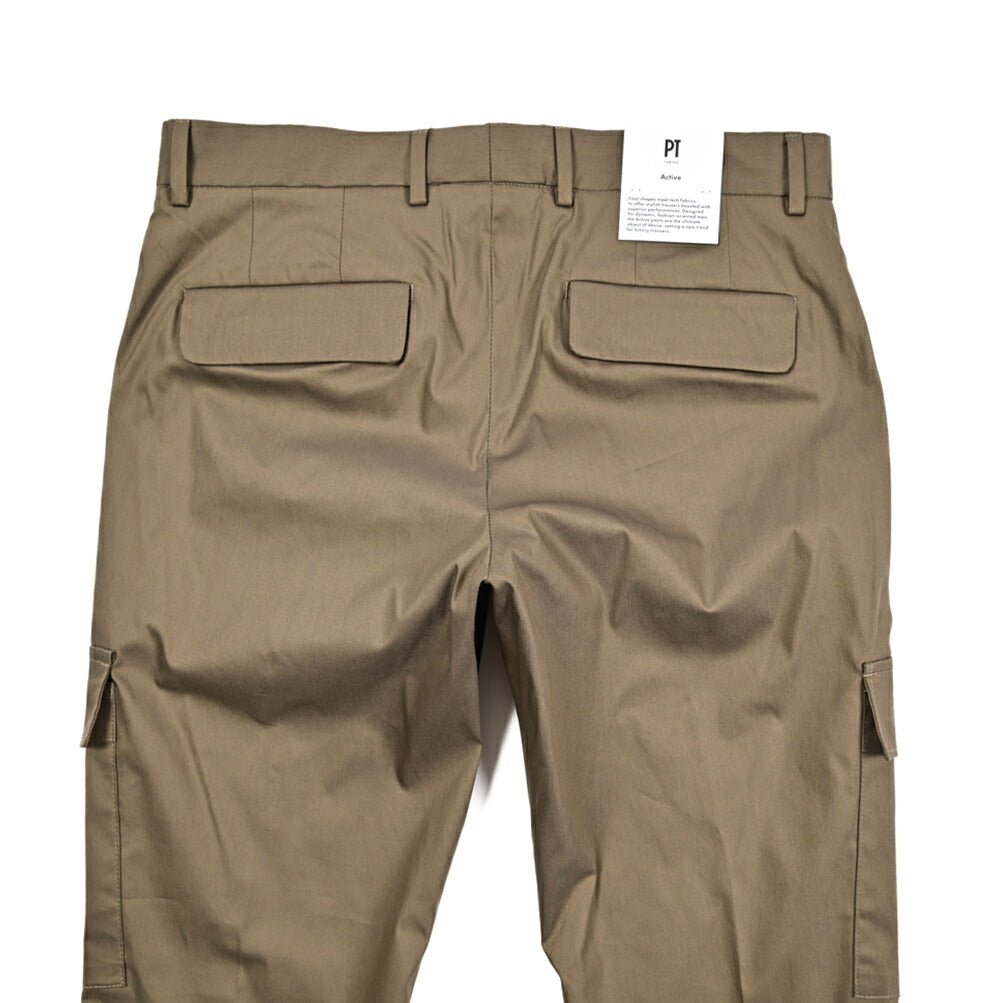SALE｜PT TORINO Active "LAMDA" ストレッチコットン ノータックカーゴパンツ｜423636 - 46｜GUARDAROBA MILANO OFFICIAL STORE