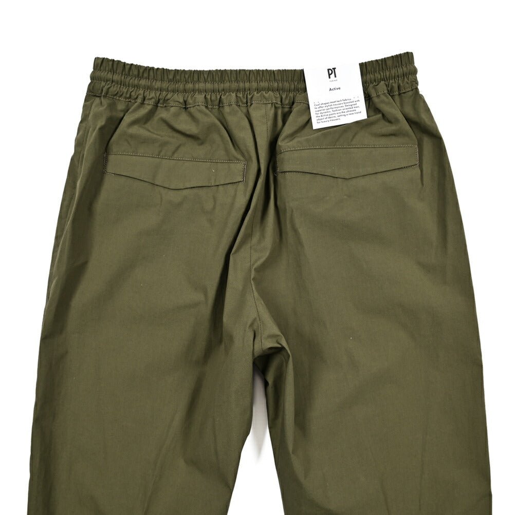 SALE｜PT TORINO Active "OMEGA" ストレッチコットン ドローコード付きイージースラックス｜423244 - 44｜GUARDAROBA MILANO OFFICIAL STORE