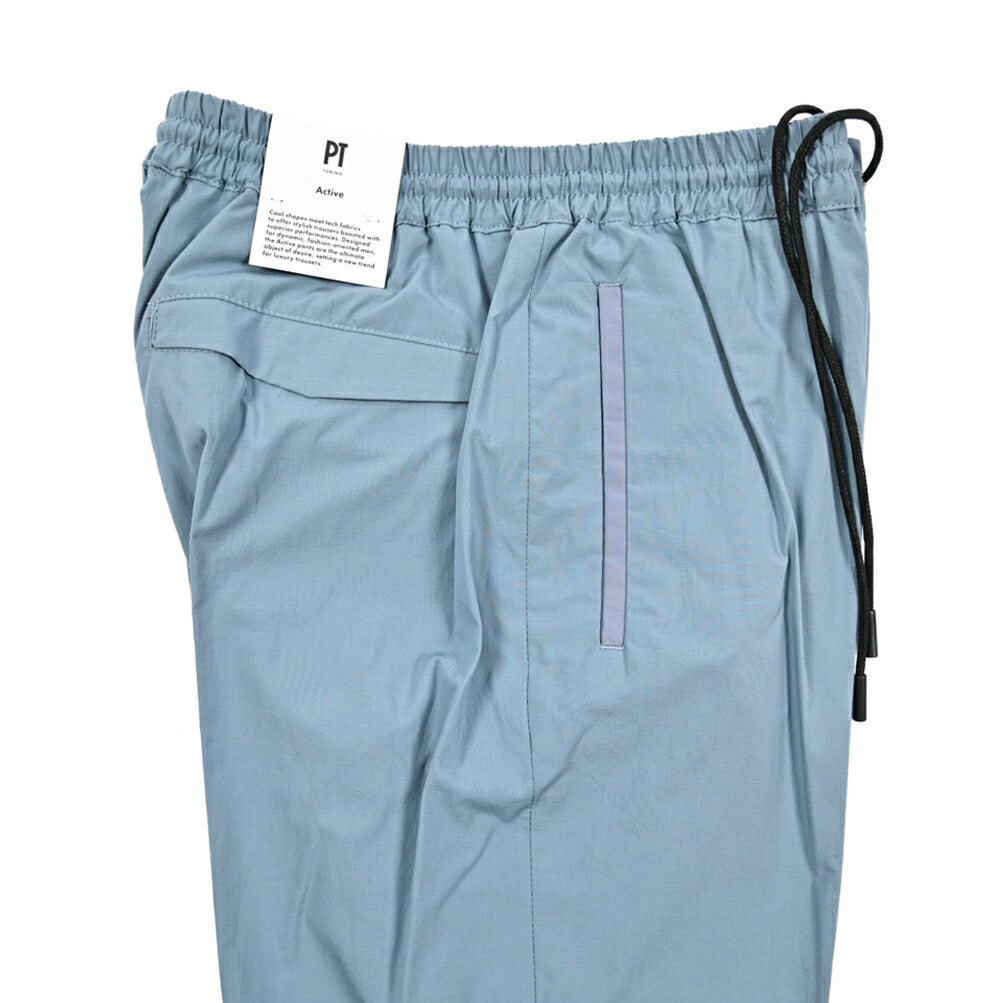 SALE｜PT TORINO Active "OMEGA" ストレッチコットン ドローコード付きイージースラックス｜423255｜GUARDAROBA MILANO OFFICIAL STORE