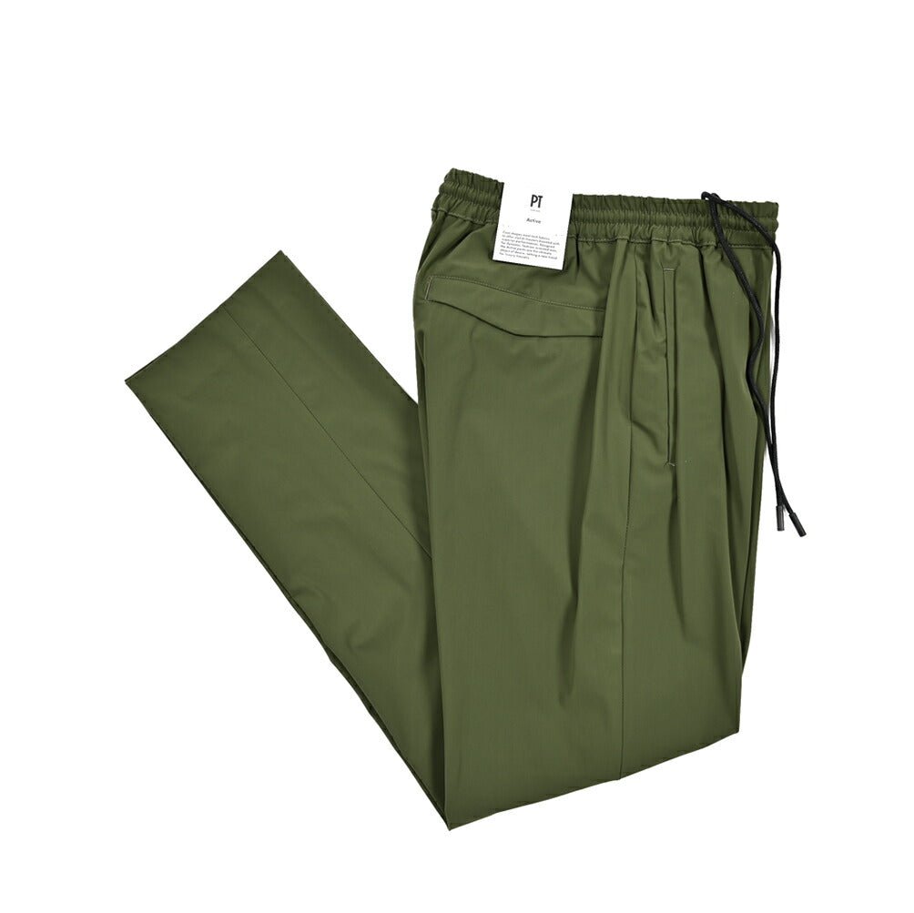 SALE｜PT TORINO Active "OMEGA" 軽量ストレッチナイロン ドローコード付きイージースラックス｜423612 - 48｜GUARDAROBA MILANO OFFICIAL STORE