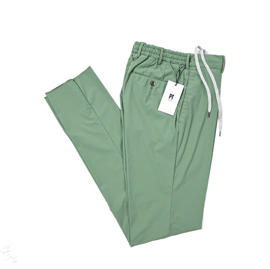 SALE｜PT TORINO Active "SLIM FIT" 軽量ストレッチナイロン ドローコード付きイージースラックス｜405737 - C - 44｜GUARDAROBA MILANO OFFICIAL STORE