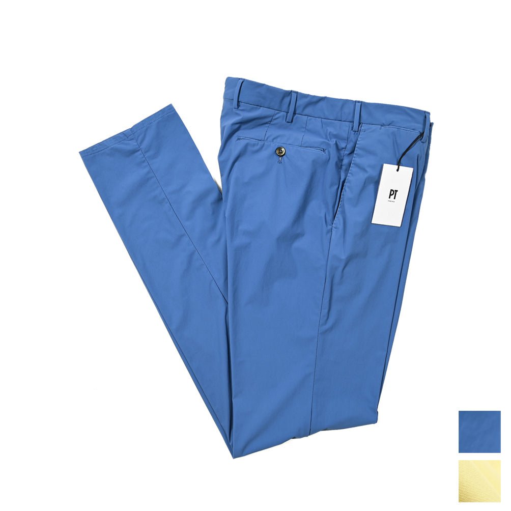 SALE｜PT TORINO Active "SLIM FIT" 軽量ストレッチナイロン ノータックイージースラックス｜405812-C-50｜GUARDAROBA MILANO OFFICIAL STORE