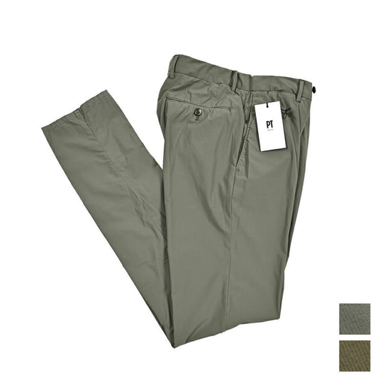 SALE｜PT TORINO Active "SLIM FIT" 軽量ストレッチナイロン ノータックイージースラックス｜411048 - A - 48｜GUARDAROBA MILANO OFFICIAL STORE