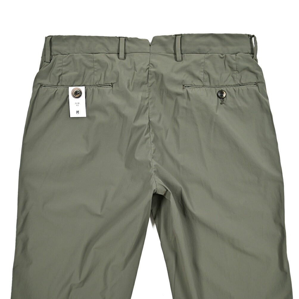 SALE｜PT TORINO Active "SLIM FIT" 軽量ストレッチナイロン ノータックイージースラックス｜411048-A-48｜GUARDAROBA MILANO OFFICIAL STORE