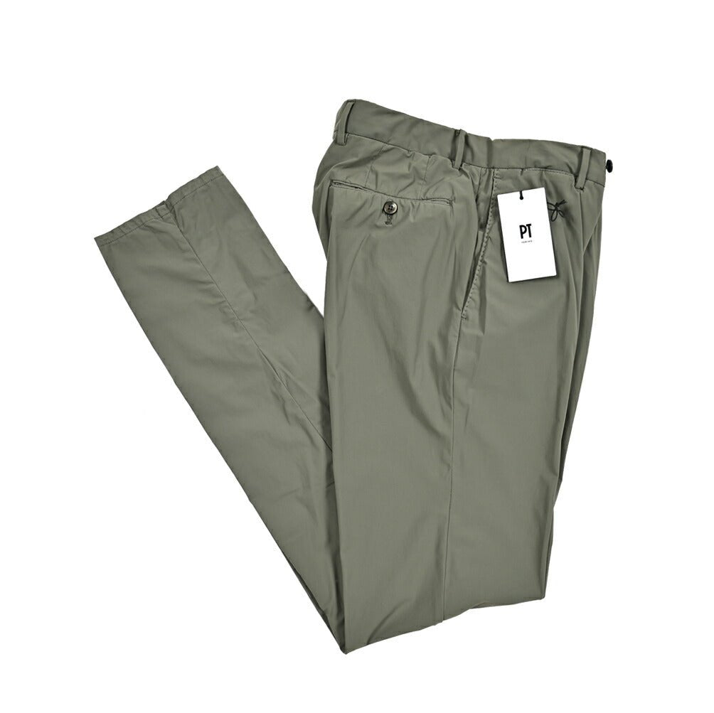 SALE｜PT TORINO Active "SLIM FIT" 軽量ストレッチナイロン ノータックイージースラックス｜411048-A-48｜GUARDAROBA MILANO OFFICIAL STORE