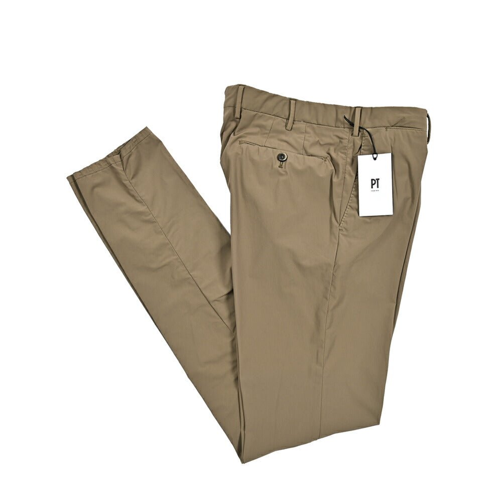 SALE｜PT TORINO Active "SUPERSLIM FIT" 軽量ストレッチナイロン ノータックスリムパンツ｜411136-A-48｜GUARDAROBA MILANO OFFICIAL STORE