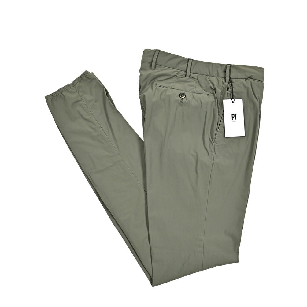 SALE｜PT TORINO Active "SUPERSLIM FIT" 軽量ストレッチナイロン ノータックスリムパンツ｜411136-A-48｜GUARDAROBA MILANO OFFICIAL STORE