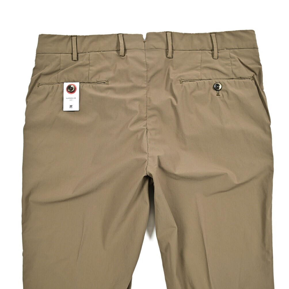 SALE｜PT TORINO Active "SUPERSLIM FIT" 軽量ストレッチナイロン ノータックスリムパンツ｜411136-A-48｜GUARDAROBA MILANO OFFICIAL STORE