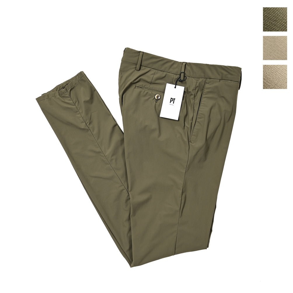 SALE｜PT TORINO ACTIVE SUPERSLIM FIT 高機能ストレッチナイロン ノータックスラックス / PT01 KULT｜407644 - C - 50｜GUARDAROBA MILANO OFFICIAL STORE