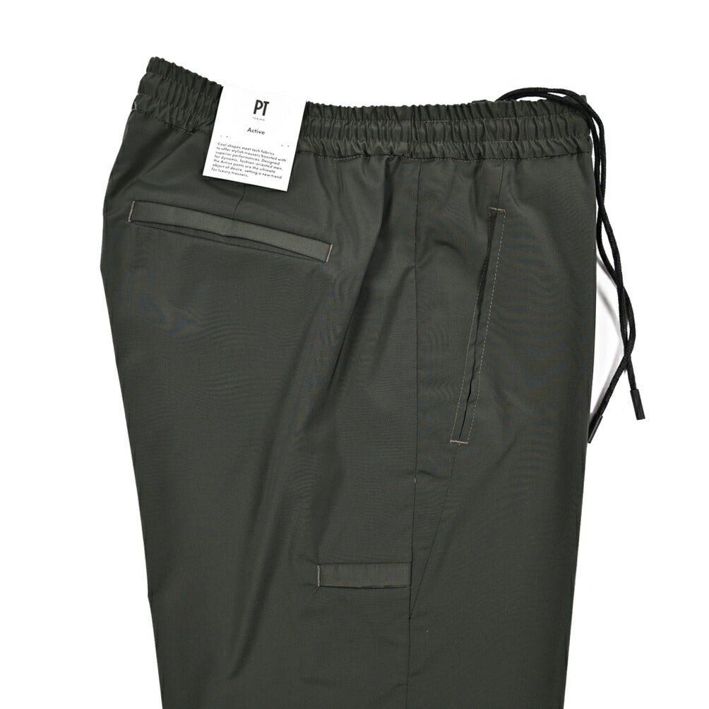 SALE｜PT TORINO Active "THETA" ストレッチウール ドローコード付きイージースラックス (裾ジップ)｜423606｜GUARDAROBA MILANO OFFICIAL STORE
