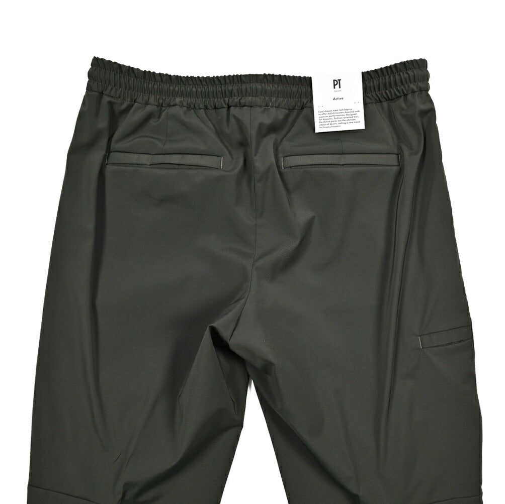 SALE｜PT TORINO Active "THETA" ストレッチウール ドローコード付きイージースラックス (裾ジップ)｜423606｜GUARDAROBA MILANO OFFICIAL STORE