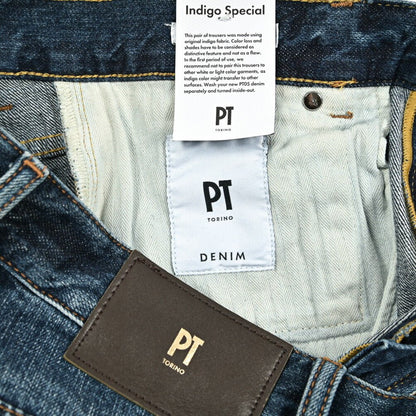 SALE｜PT TORINO DENIM DUB (STRAIGHT FIT) ストレッチデニム ターンナップジーンズ / PT05｜417460 - 30｜GUARDAROBA MILANO OFFICIAL STORE