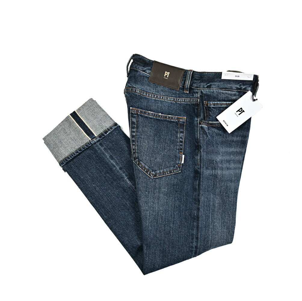 SALE｜PT TORINO DENIM DUB (STRAIGHT FIT) ストレッチデニム ターンナップジーンズ / PT05｜417460 - 30｜GUARDAROBA MILANO OFFICIAL STORE