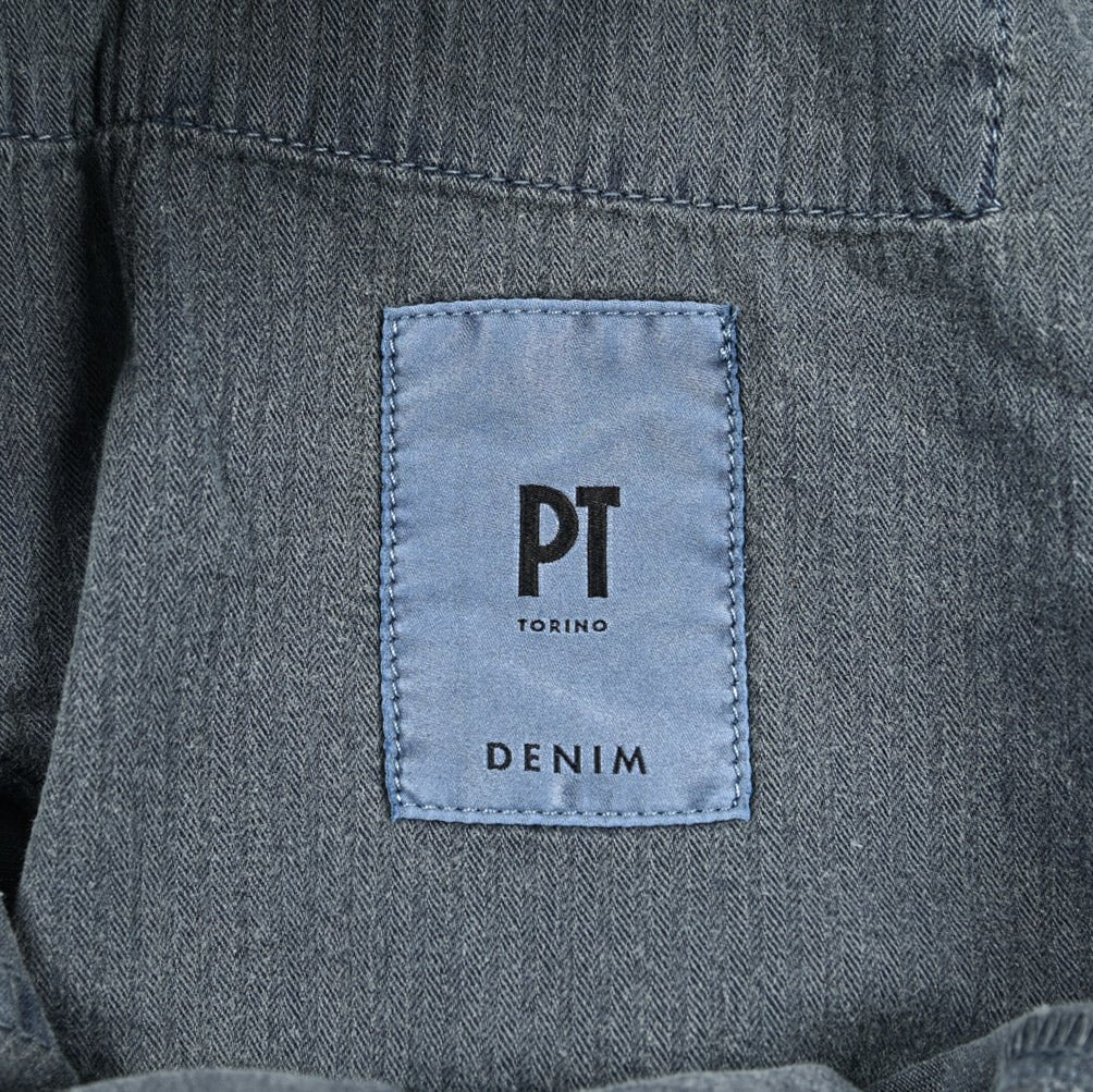 SALE｜PT TORINO DENIM JAZZ (STRAIGHT FIT) ストレッチリネンコットン 5ポケットカラーパンツ / PT05｜420234 - 32｜GUARDAROBA MILANO OFFICIAL STORE