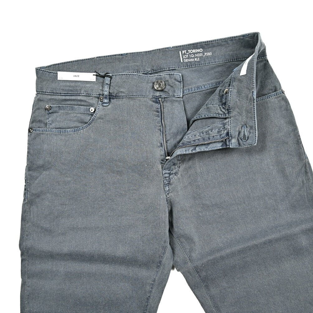 SALE｜PT TORINO DENIM JAZZ (STRAIGHT FIT) ストレッチリネンコットン 5ポケットカラーパンツ / PT05｜420234 - 32｜GUARDAROBA MILANO OFFICIAL STORE