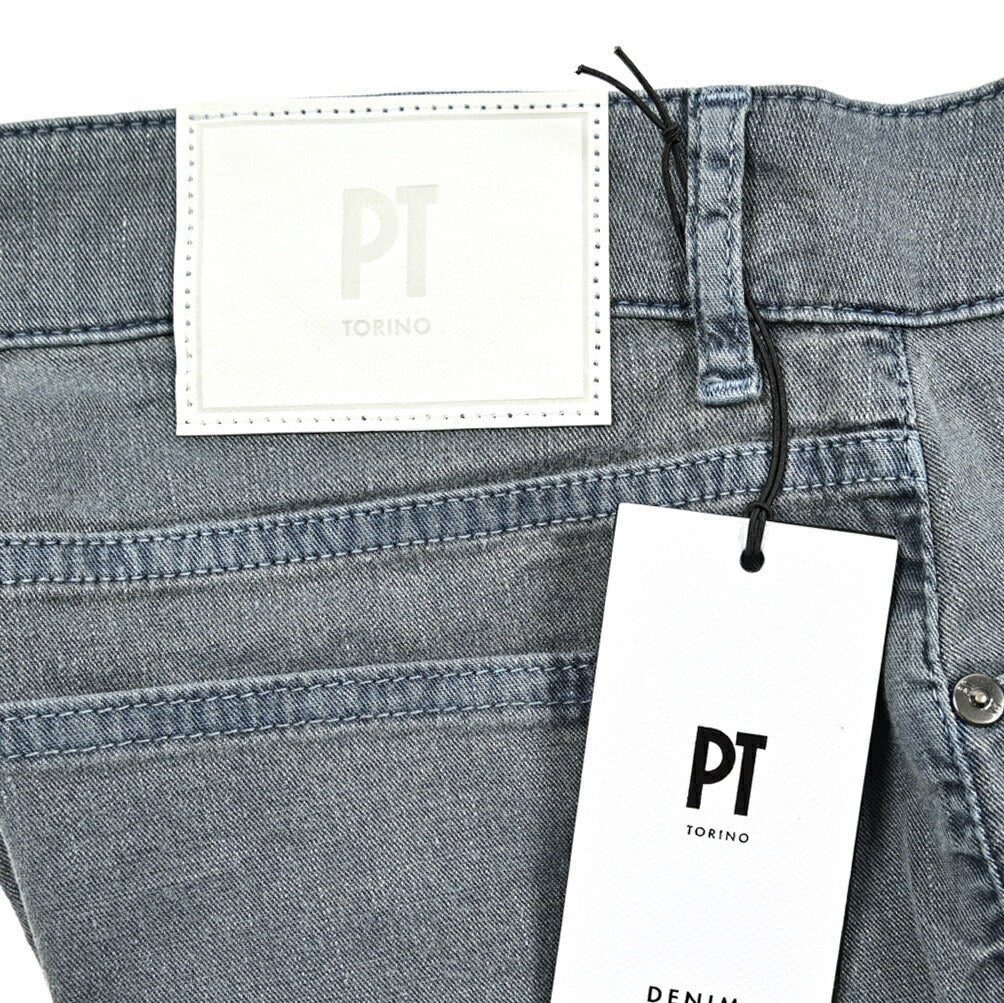 SALE｜PT TORINO DENIM JAZZ (STRAIGHT FIT) ストレッチリネンコットン 5ポケットカラーパンツ / PT05｜420234 - 32｜GUARDAROBA MILANO OFFICIAL STORE