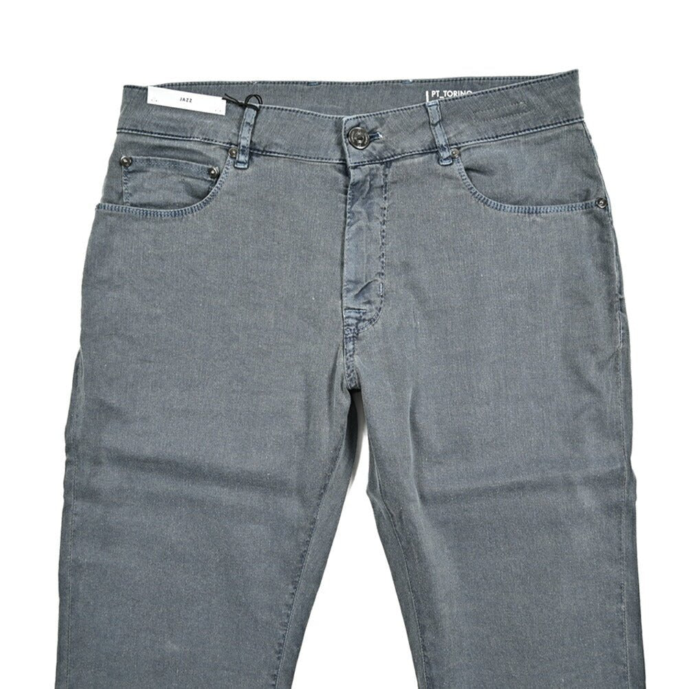 SALE｜PT TORINO DENIM JAZZ (STRAIGHT FIT) ストレッチリネンコットン 5ポケットカラーパンツ / PT05｜420234 - 32｜GUARDAROBA MILANO OFFICIAL STORE