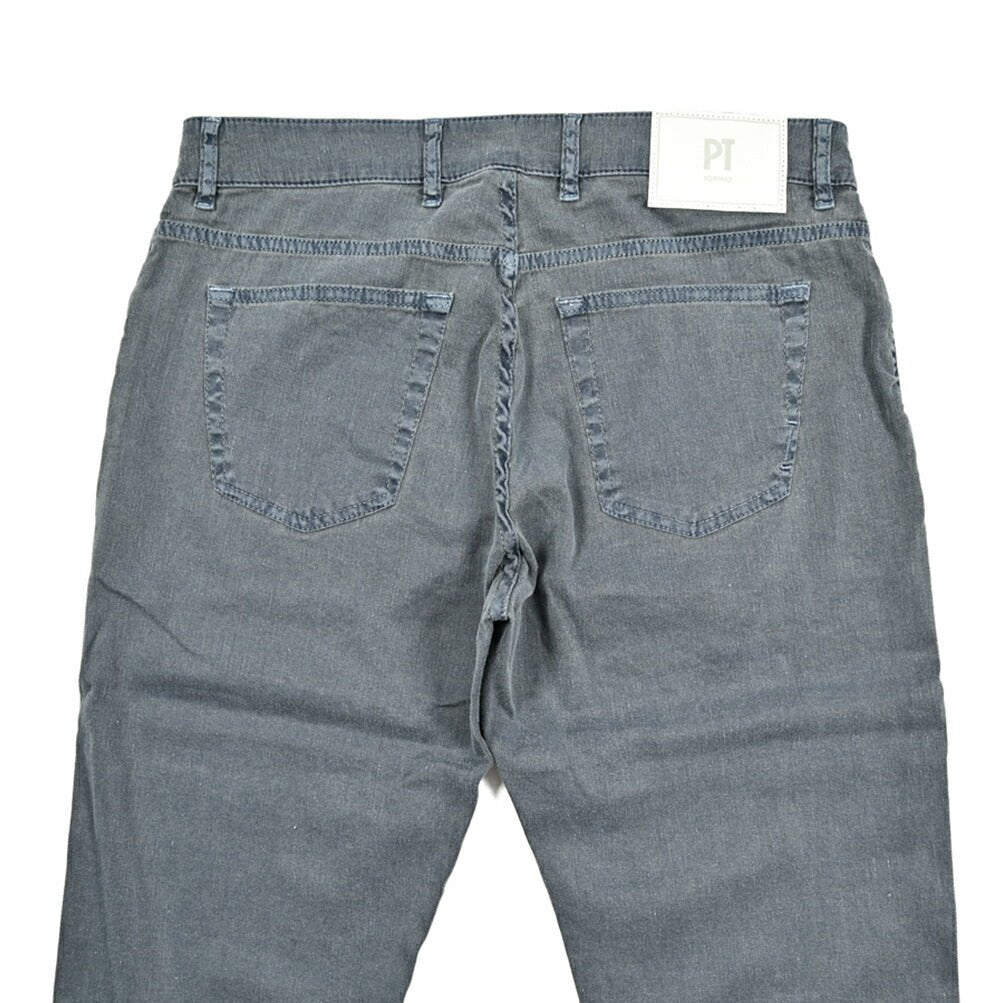 SALE｜PT TORINO DENIM JAZZ (STRAIGHT FIT) ストレッチリネンコットン 5ポケットカラーパンツ / PT05｜420234 - 32｜GUARDAROBA MILANO OFFICIAL STORE