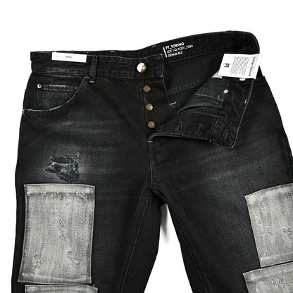 SALE｜PT TORINO DENIM THE REBEL コットン100% パッチワークデニム ワイドジーンズ / PT05｜417428 - 36｜GUARDAROBA MILANO OFFICIAL STORE