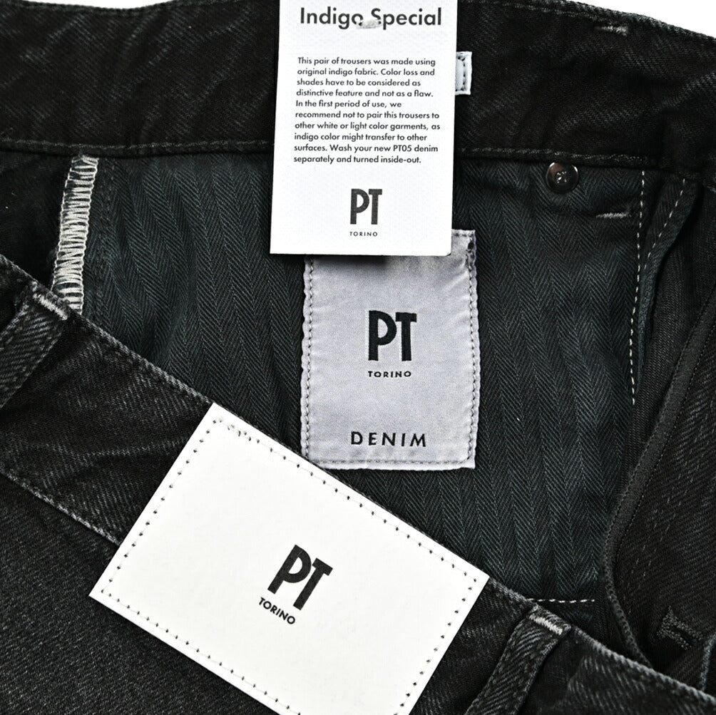 SALE｜PT TORINO DENIM THE REBEL コットン100% パッチワークデニム ワイドジーンズ / PT05｜417428 - 36｜GUARDAROBA MILANO OFFICIAL STORE
