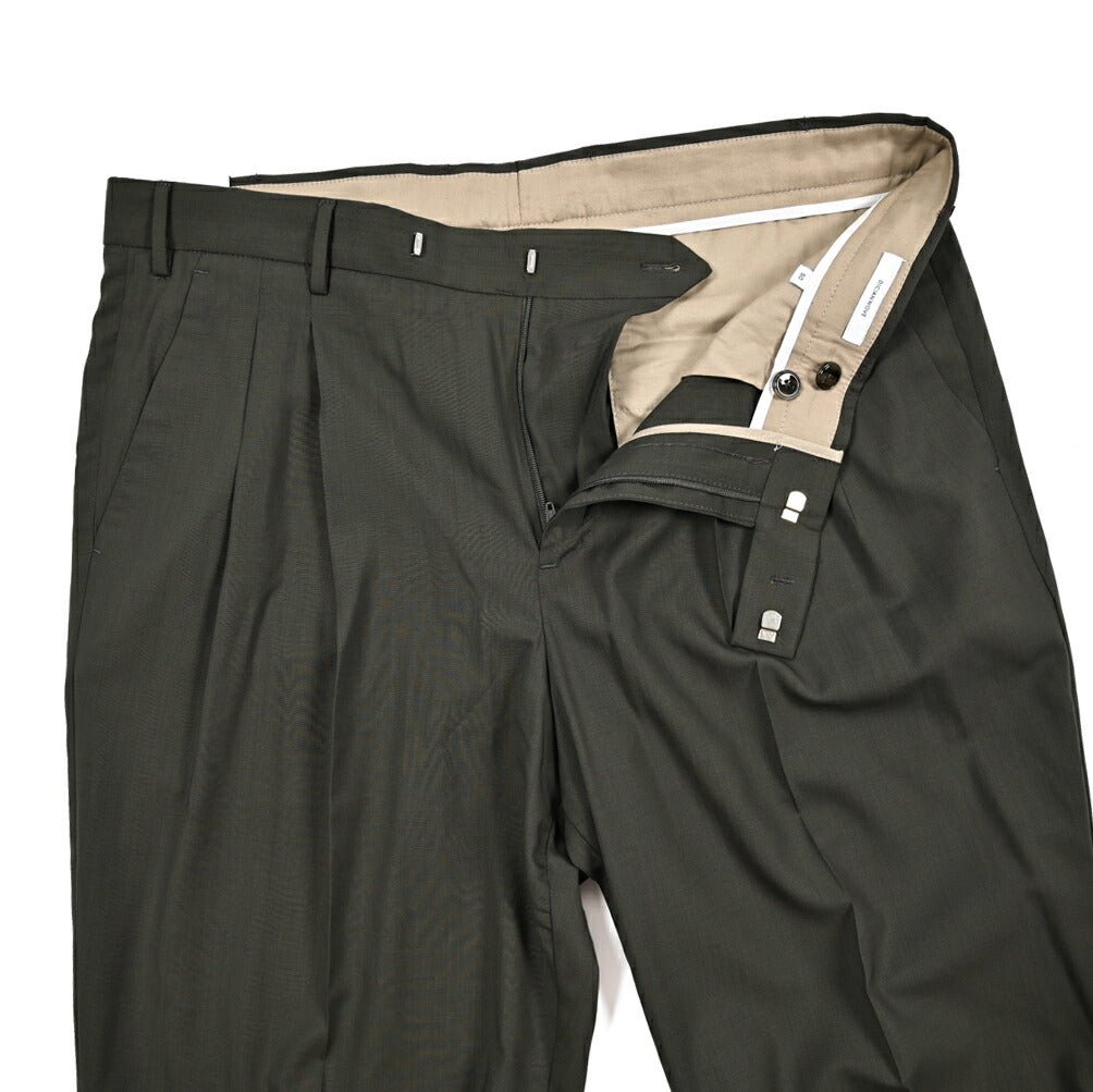 SALE｜PT TORINO Edge "DICIANNOVE" スラックス ツータック パンツ SUPER 130'S ヴァージンウール 100%｜423449 - 50｜GUARDAROBA MILANO OFFICIAL STORE