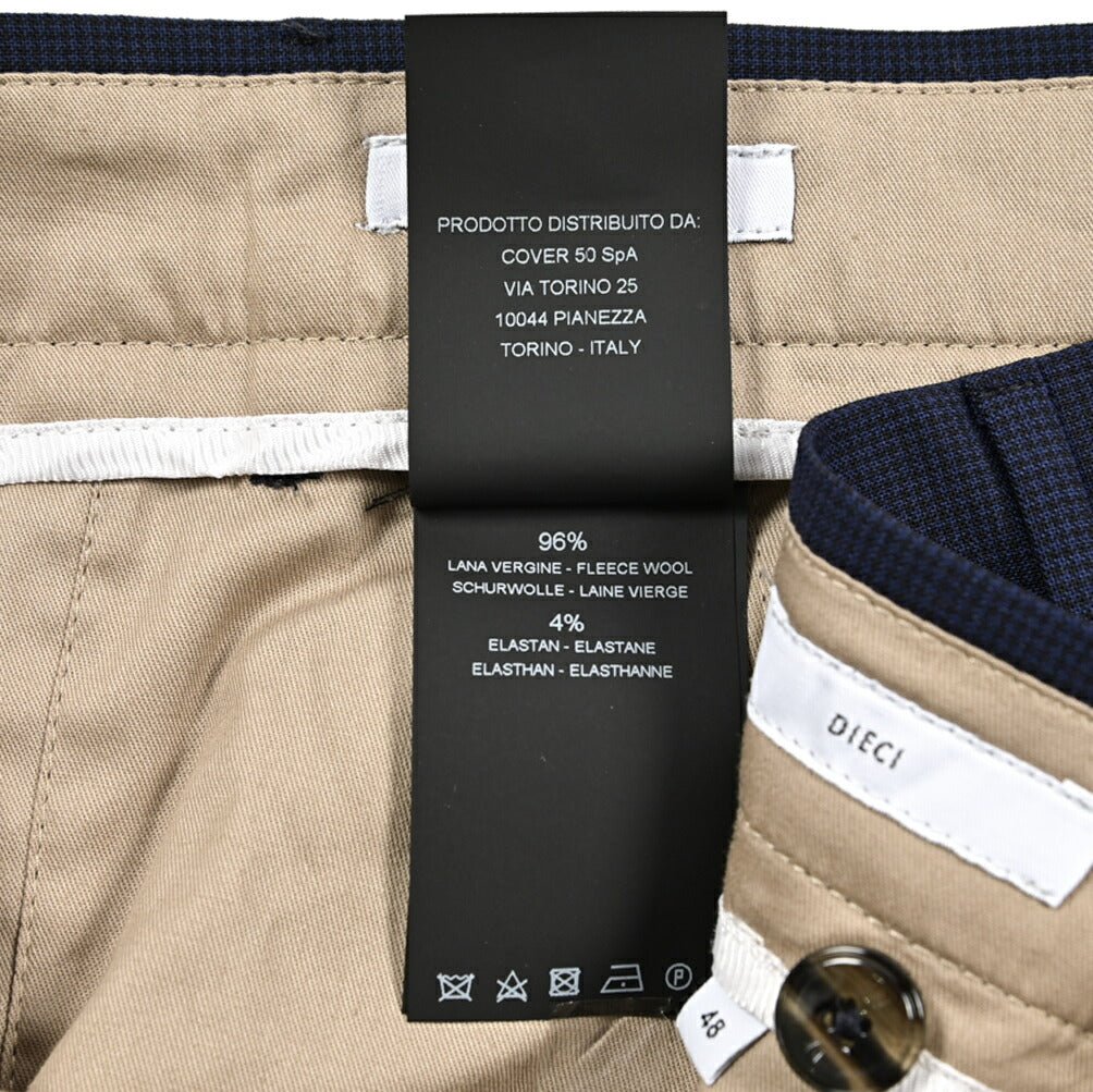 SALE｜PT TORINO Edge "DIECI" ストレッチウール ノータックスラックス｜423199 - 48｜GUARDAROBA MILANO OFFICIAL STORE