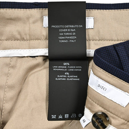 SALE｜PT TORINO Edge "DIECI" ストレッチウール ノータックスラックス｜423199 - 48｜GUARDAROBA MILANO OFFICIAL STORE