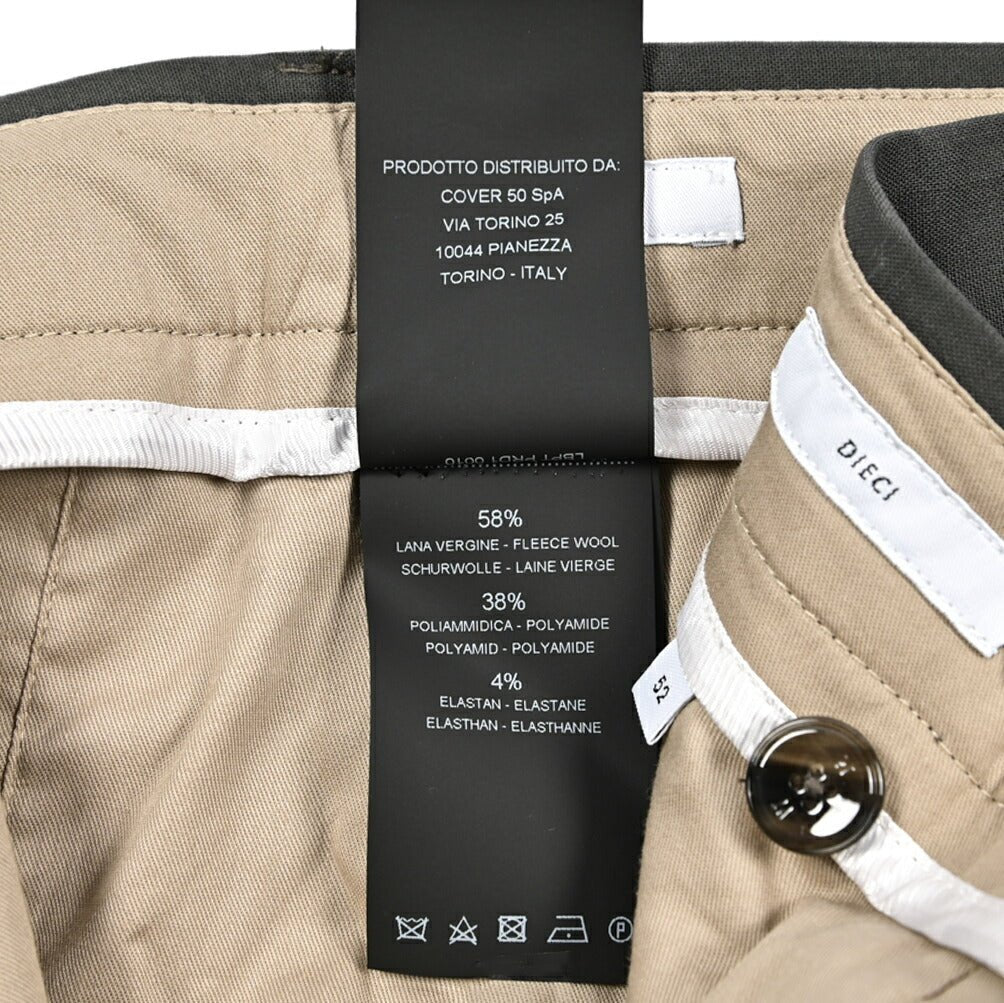 SALE｜PT TORINO Edge "DIECI" ストレッチウール スリムテーパードスラックス｜423410 - 52｜GUARDAROBA MILANO OFFICIAL STORE