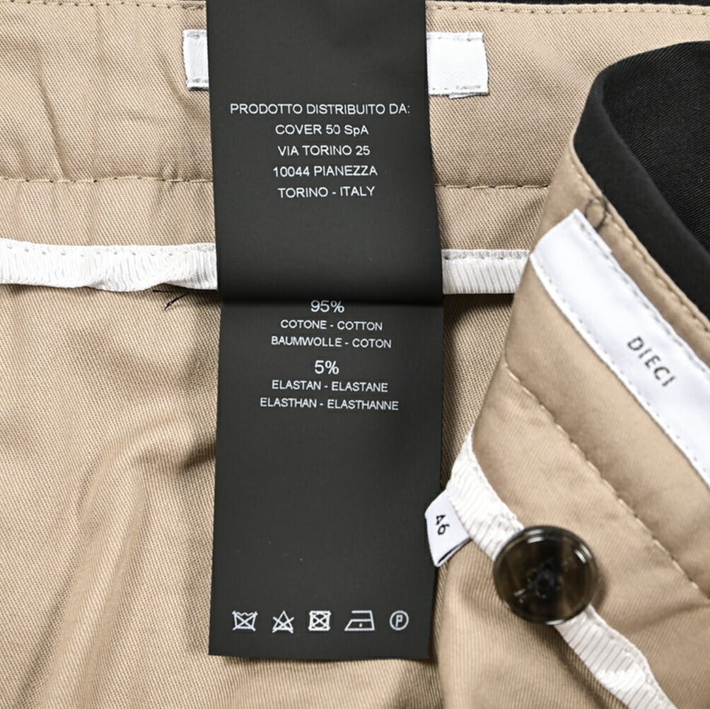 SALE｜PT TORINO Edge "DIECI" ストレッチコットン スリムテーパードスラックス｜423478 - 44｜GUARDAROBA MILANO OFFICIAL STORE