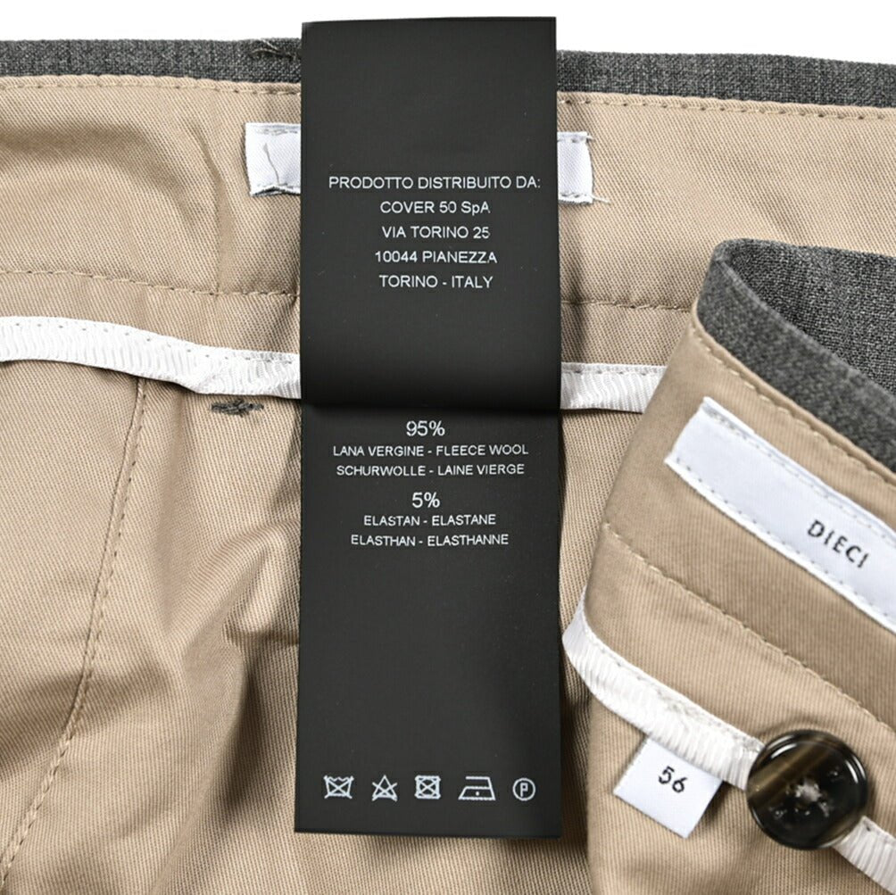 SALE｜PT TORINO Edge "DIECI" ストレッチウール ノータックスキニースラックス｜423741｜GUARDAROBA MILANO OFFICIAL STORE