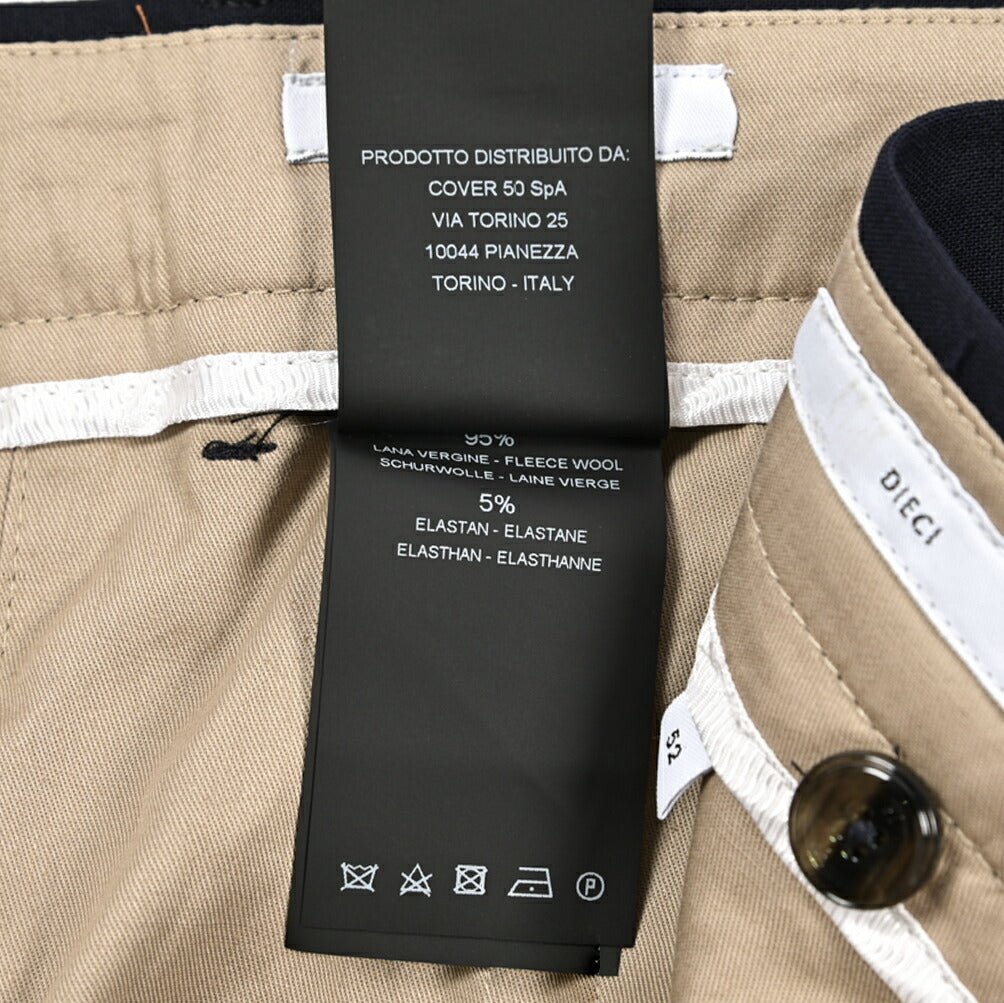 SALE｜PT TORINO Edge "DIECI" ストレッチウール スリムテーパードスラックス｜423832 - 52｜GUARDAROBA MILANO OFFICIAL STORE