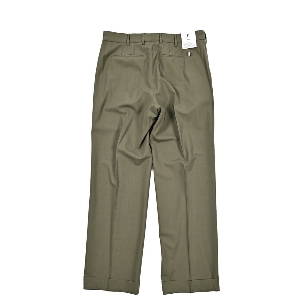 SALE｜PT TORINO Edge "QUINDICI" ストレッチウール ワンタックスラックス｜423579｜GUARDAROBA MILANO OFFICIAL STORE