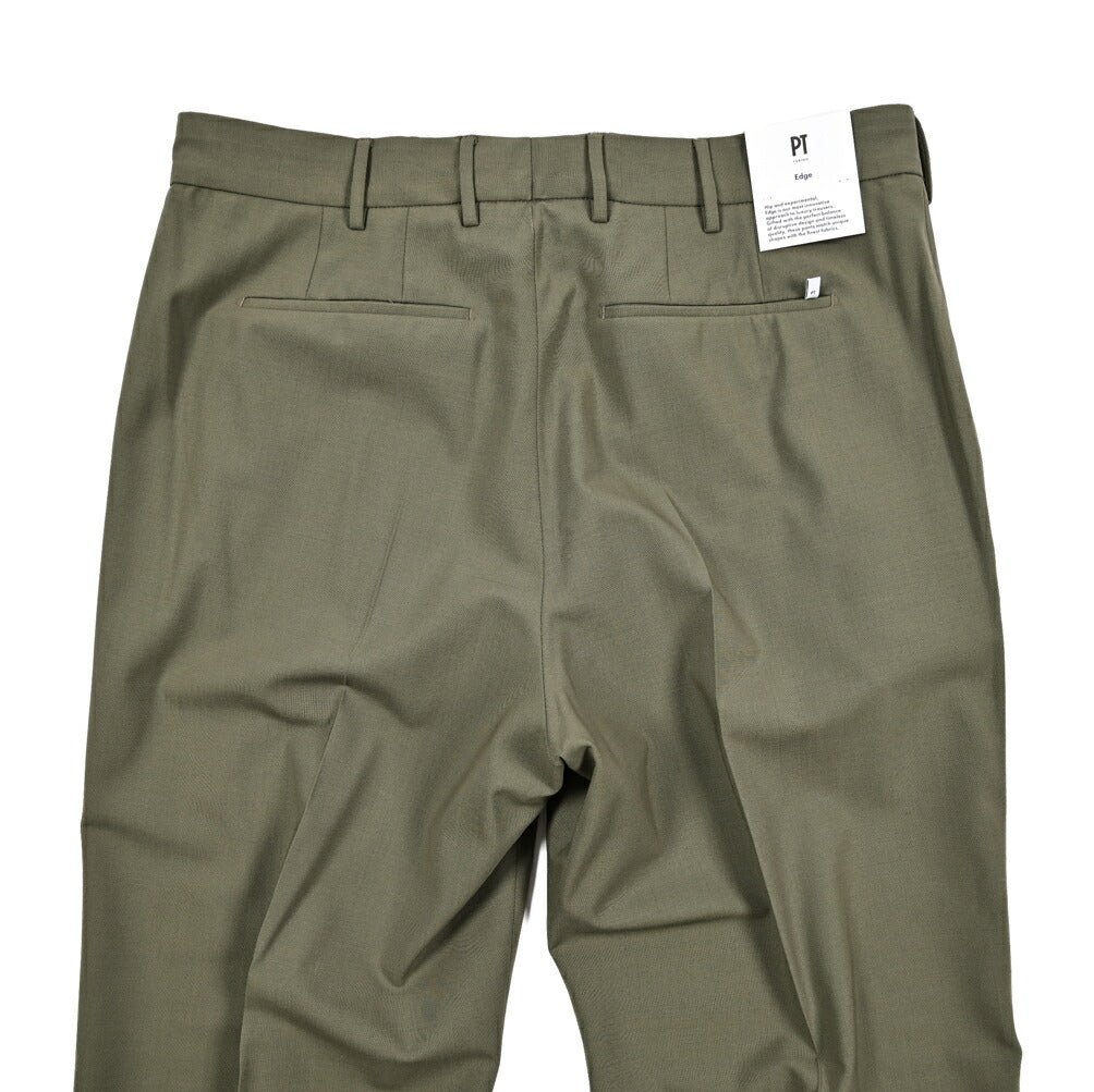 SALE｜PT TORINO Edge "QUINDICI" ストレッチウール ワンタックスラックス｜423579｜GUARDAROBA MILANO OFFICIAL STORE