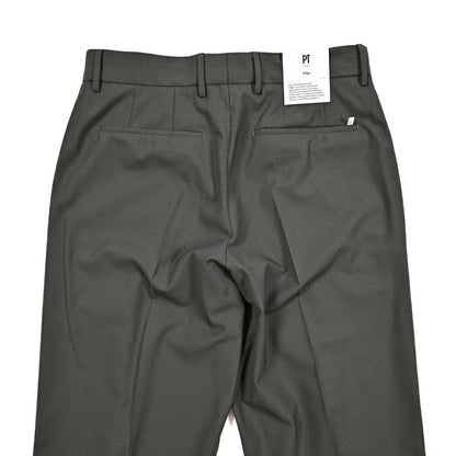 SALE｜PT TORINO Edge "QUINDICI" ストレッチウール ワンタックワイドスラックス｜423772｜GUARDAROBA MILANO OFFICIAL STORE