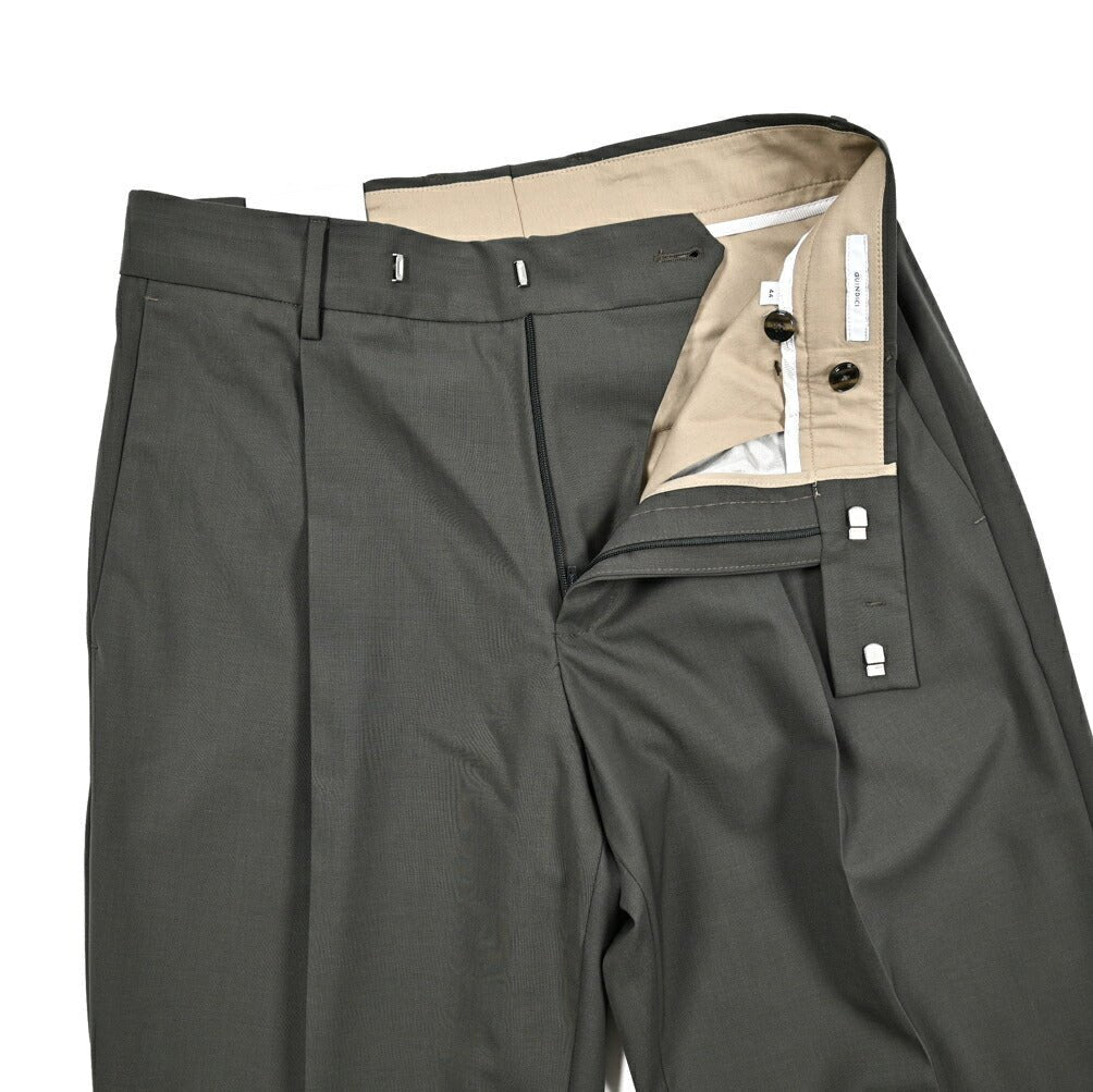 SALE｜PT TORINO Edge "QUINDICI" ストレッチウール ワンタックワイドスラックス｜423772｜GUARDAROBA MILANO OFFICIAL STORE