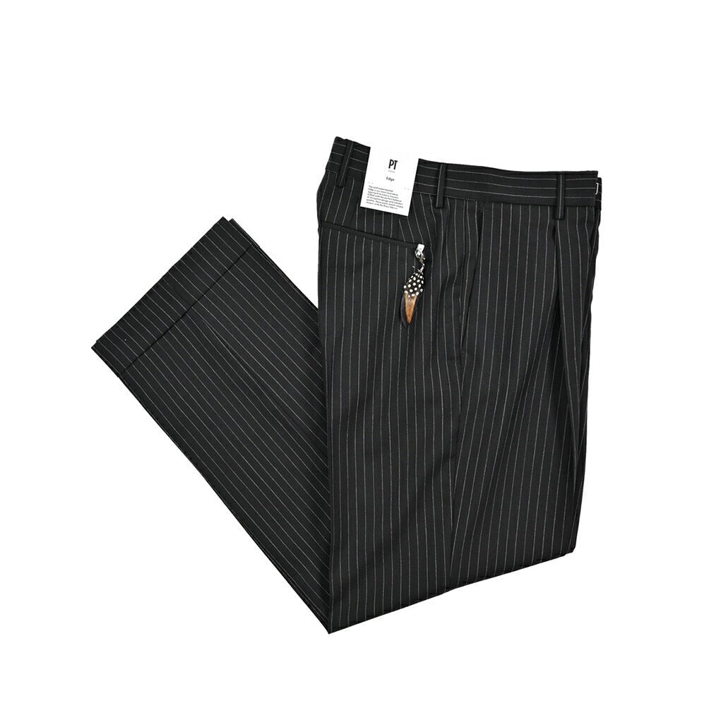 SALE｜PT TORINO Edge "QUINDICI" SUPER 100's ヴァージンウール100% ワンタックスラックス｜423062 - 44｜GUARDAROBA MILANO OFFICIAL STORE