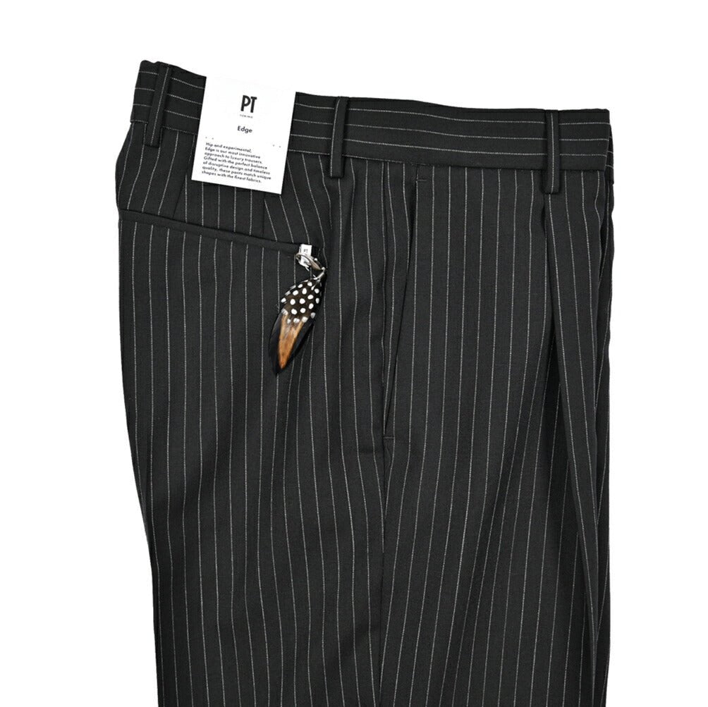 SALE｜PT TORINO Edge "QUINDICI" SUPER 100's ヴァージンウール100% ワンタックスラックス｜423062 - 44｜GUARDAROBA MILANO OFFICIAL STORE