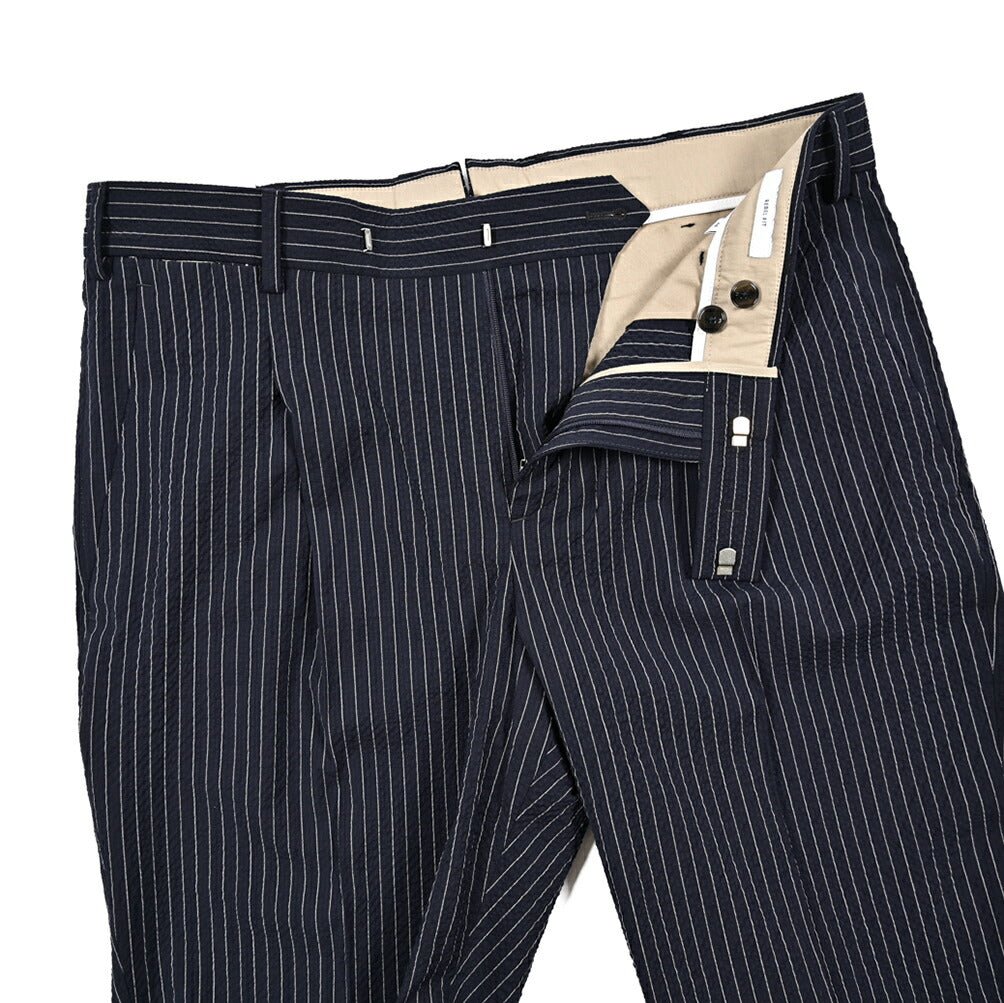 SALE｜PT TORINO Edge "REBEL FIT" シアサッカーウール ワンタックスラックス｜423065 - 48｜GUARDAROBA MILANO OFFICIAL STORE