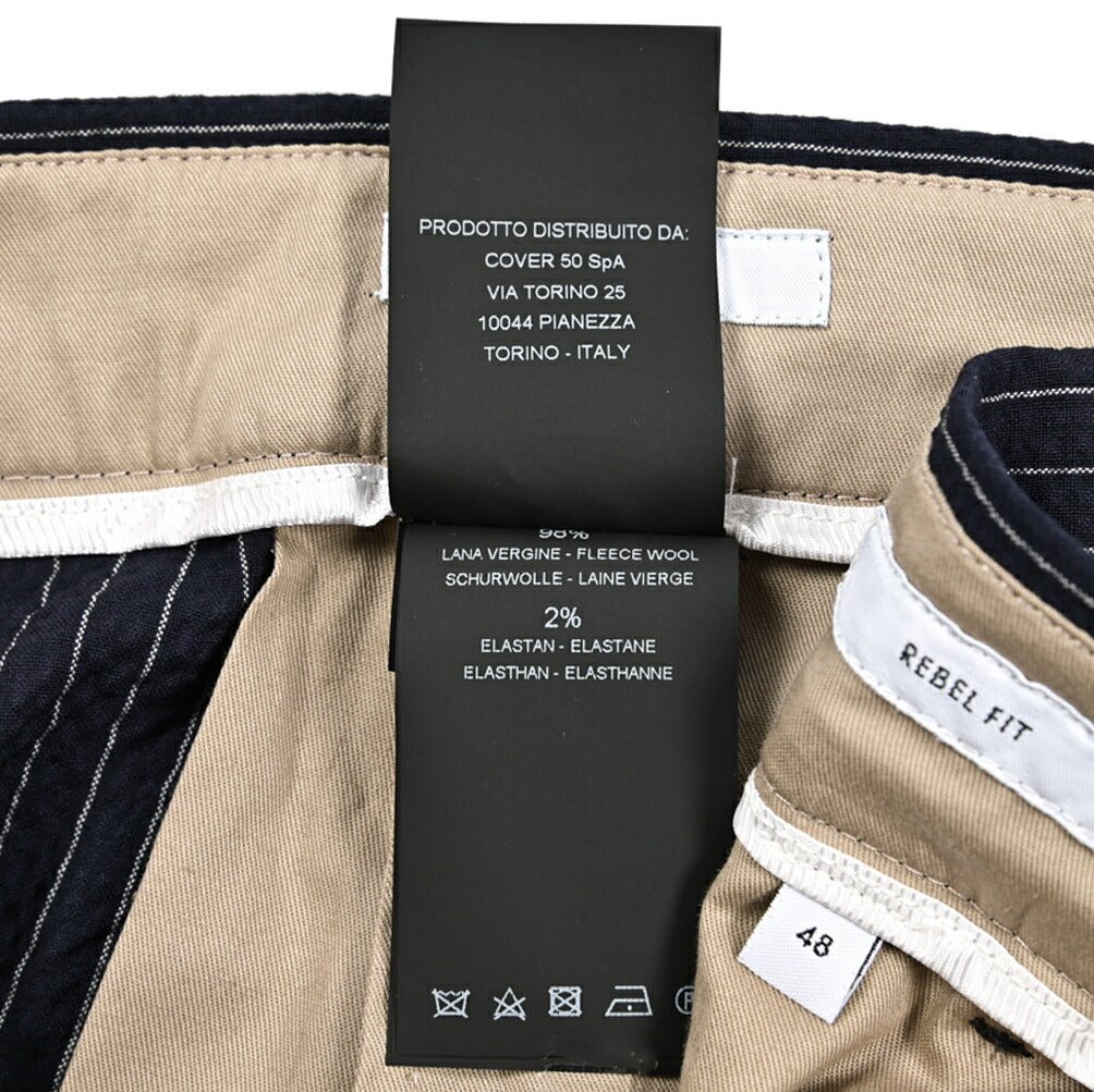 SALE｜PT TORINO Edge "REBEL FIT" シアサッカーウール ワンタックスラックス｜423065 - 48｜GUARDAROBA MILANO OFFICIAL STORE