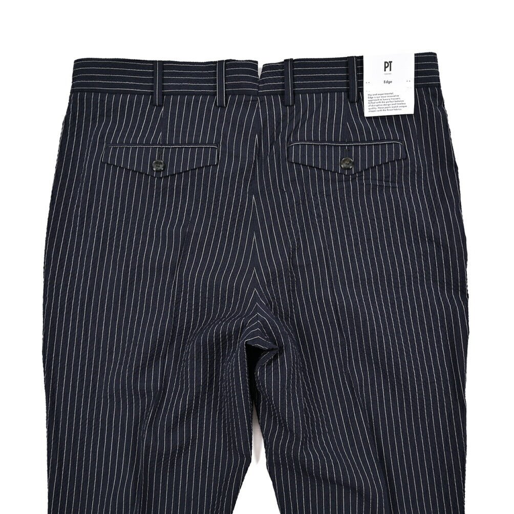 SALE｜PT TORINO Edge "REBEL FIT" シアサッカーウール ワンタックスラックス｜423065 - 48｜GUARDAROBA MILANO OFFICIAL STORE