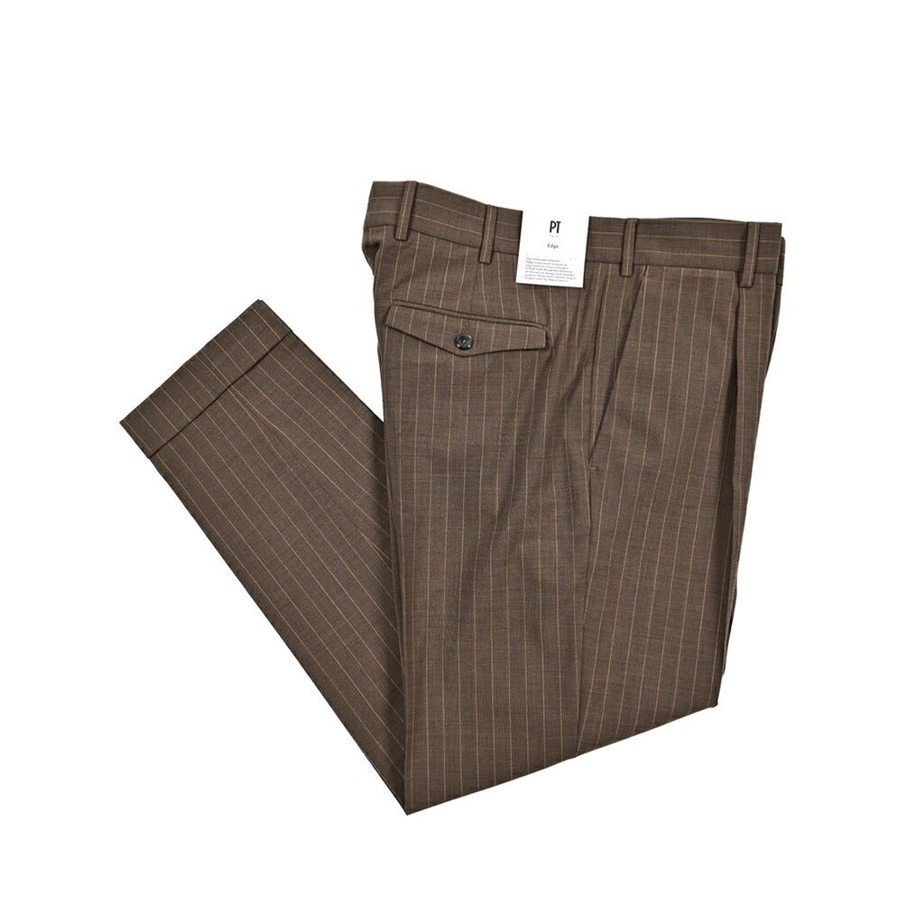 SALE｜PT TORINO Edge "REBEL FIT" ストレッチウール ワンタックスラックス｜423091｜GUARDAROBA MILANO OFFICIAL STORE