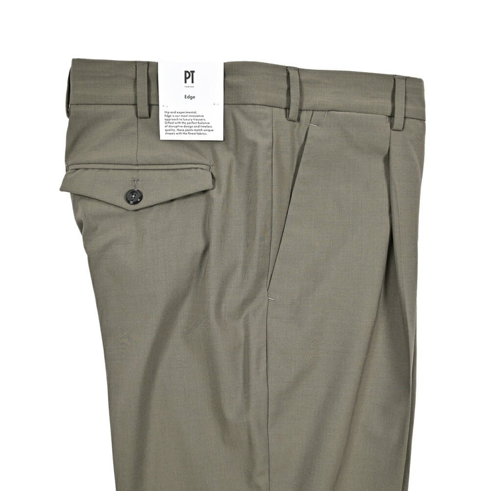 SALE｜PT TORINO Edge "REBEL FIT" ストレッチウール ワンタックスラックス｜423413 - 48｜GUARDAROBA MILANO OFFICIAL STORE