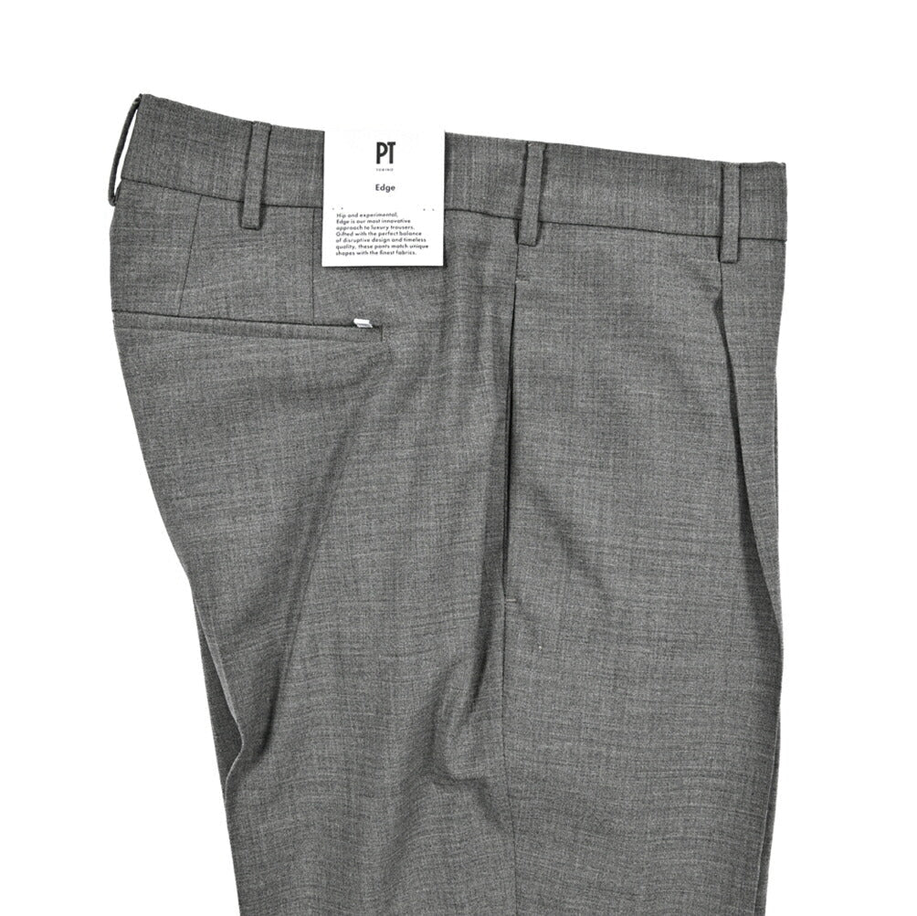 SALE｜PT TORINO Edge "UNDICI" ストレッチウール ワンタックスラックス｜423728 - 48｜GUARDAROBA MILANO OFFICIAL STORE
