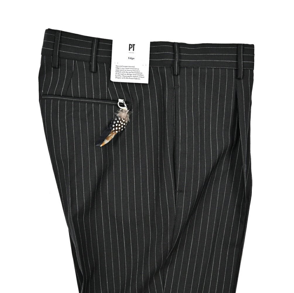SALE｜PT TORINO Edge "UNDICI" SUPER 100's ヴァージンウール100% ワンタックスラックス｜423080 - 48｜GUARDAROBA MILANO OFFICIAL STORE